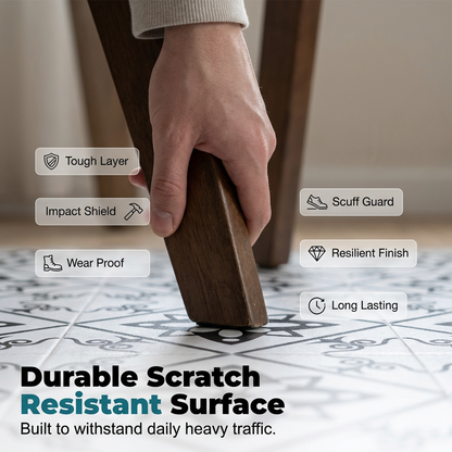 ⏳Limited-time 49% off⏰Waterproof & Non-Slip Floor Tile Stickers for Kitchen & Bathroom🛀