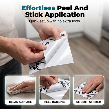 ⏳Limited-time 49% off⏰Waterproof & Non-Slip Floor Tile Stickers for Kitchen & Bathroom🛀