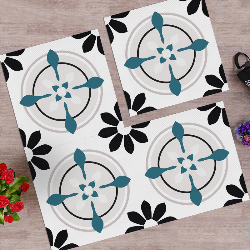 ⏳Limited-time 49% off⏰Waterproof & Non-Slip Floor Tile Stickers for Kitchen & Bathroom🛀