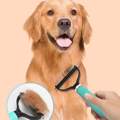 🐾 49% OFF NOW! 🧹 Double-Sided Self-Cleaning Pet Grooming Brush – Removes Loose Fur, Massages Skin & Reduces Shedding for Dogs & Cats 🐶