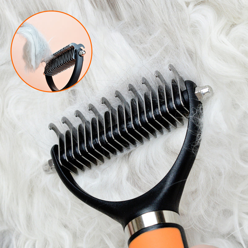 🐾 49% OFF NOW! 🧹 Double-Sided Self-Cleaning Pet Grooming Brush – Removes Loose Fur, Massages Skin & Reduces Shedding for Dogs & Cats 🐶