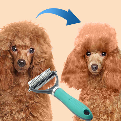 🐾 49% OFF NOW! 🧹 Double-Sided Self-Cleaning Pet Grooming Brush – Removes Loose Fur, Massages Skin & Reduces Shedding for Dogs & Cats 🐶