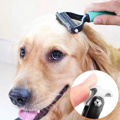 🐾 49% OFF NOW! 🧹 Double-Sided Self-Cleaning Pet Grooming Brush – Removes Loose Fur, Massages Skin & Reduces Shedding for Dogs & Cats 🐶