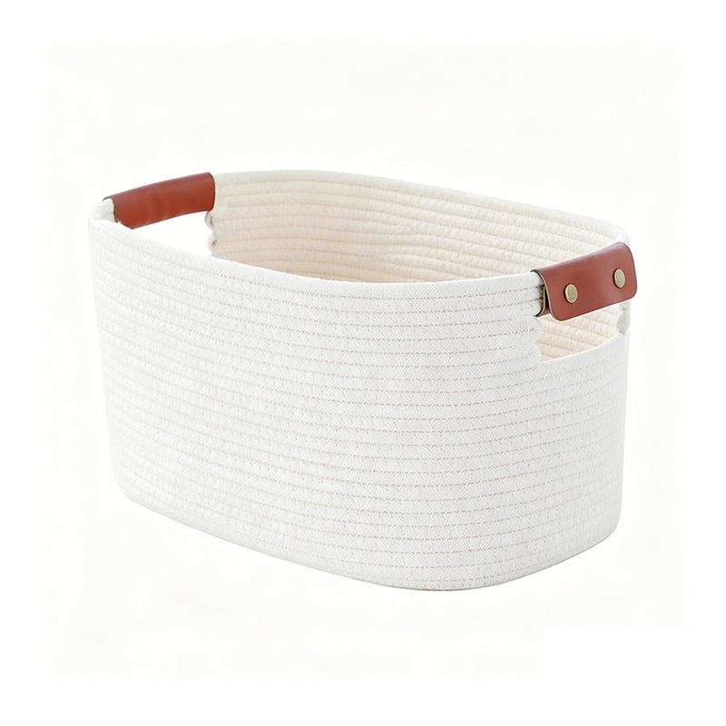💖40% OFF🧵Woven Cotton Rope Storage Basket with Handles✨
