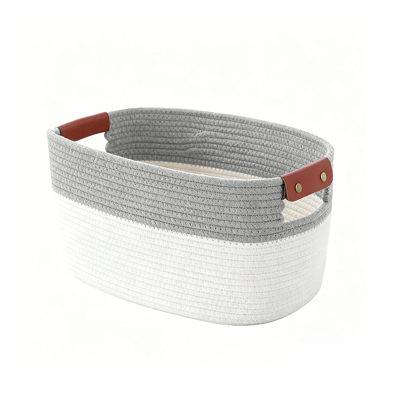 💖40% OFF🧵Woven Cotton Rope Storage Basket with Handles✨