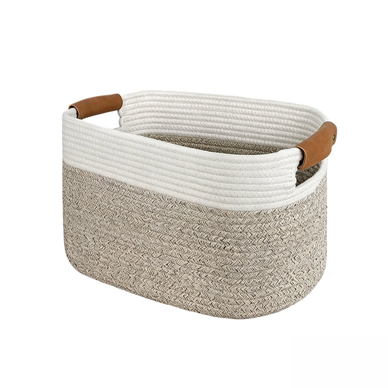 💖40% OFF🧵Woven Cotton Rope Storage Basket with Handles✨