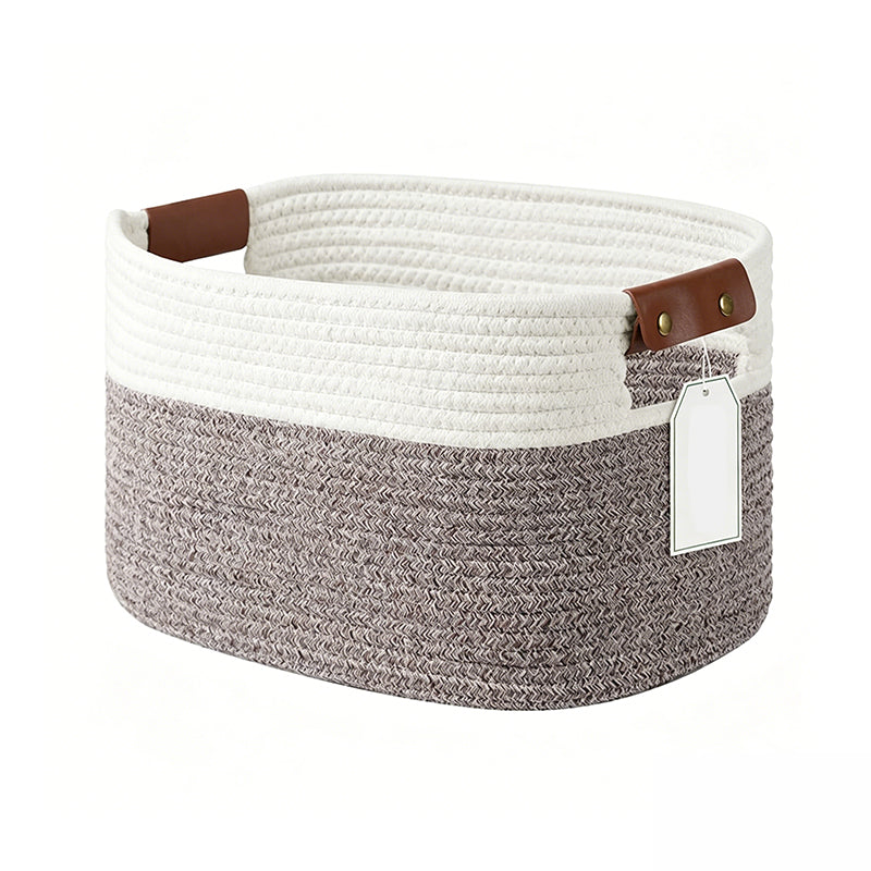 💖40% OFF🧵Woven Cotton Rope Storage Basket with Handles✨