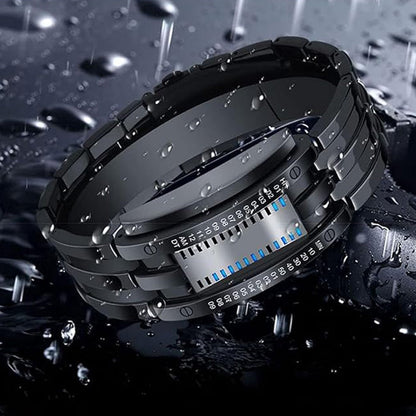 "Only Geeks Get It" 🤓 | Cyberpunk Binary LED Watch
