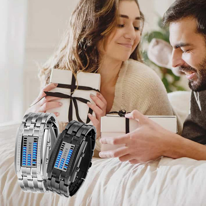 "Only Geeks Get It" 🤓 | Cyberpunk Binary LED Watch