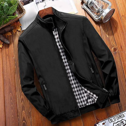 📢📢49% OFF!! ⏰Men's Classic Stand Collar Jacket with Checkered Lining