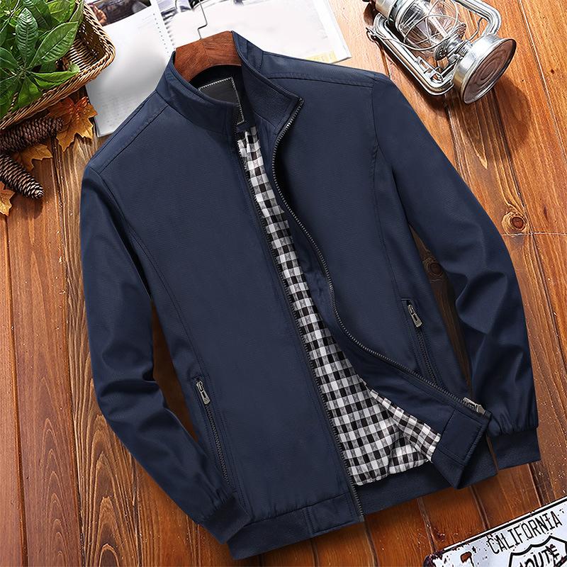 📢📢49% OFF!! ⏰Men's Classic Stand Collar Jacket with Checkered Lining