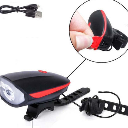 🔥HOT SALE🚲🔦2-in-1 Rechargeable Bike Horn & Light