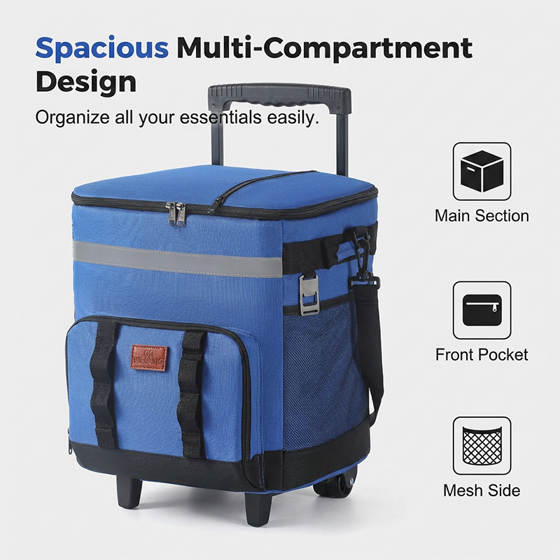 ❄️Summer Special🧊🧳Outdoor Rolling Cooler Bag with Wheels