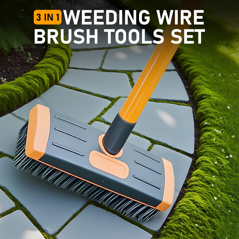 🔥 Hot sale 49% OFF🔥3 in 1 Weeding Wire Brush Tools Set
