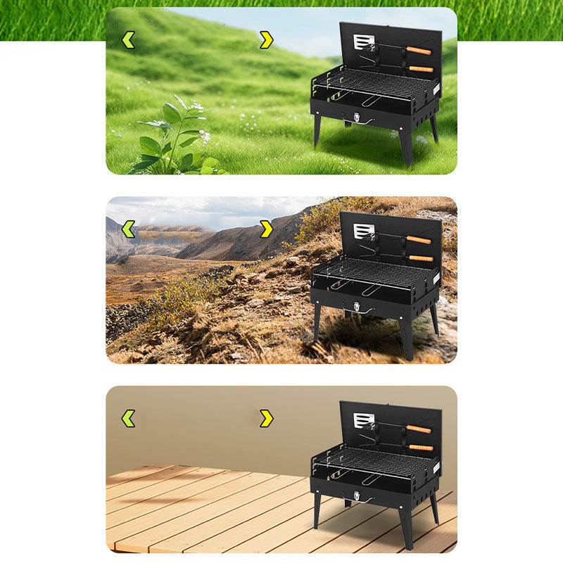 ⏰Limited-time offer🔥🍖Portable Folding Charcoal Grill for Outdoor Cooking