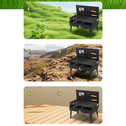 ⏰Limited-time offer🔥🍖Portable Folding Charcoal Grill for Outdoor Cooking