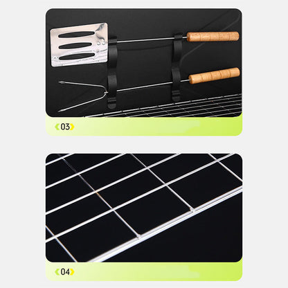 ⏰Limited-time offer🔥🍖Portable Folding Charcoal Grill for Outdoor Cooking