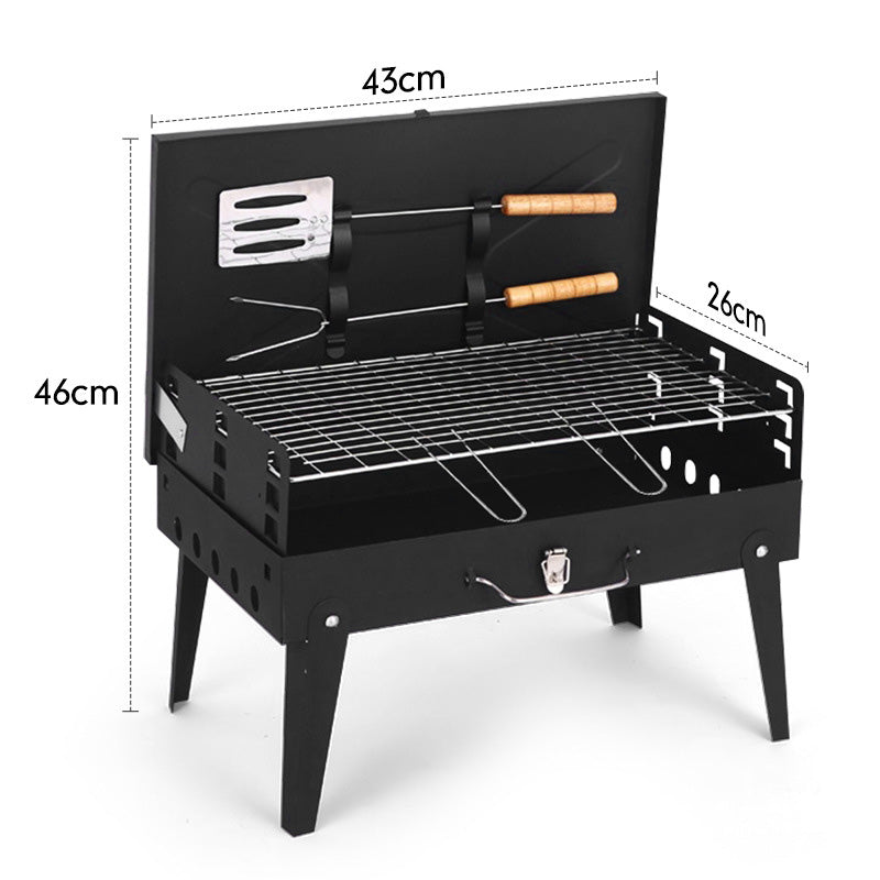 ⏰Limited-time offer🔥🍖Portable Folding Charcoal Grill for Outdoor Cooking
