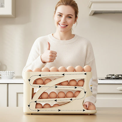 🔥49% OFF🥚✨Space-Saving Fridge Egg Storage Organizer
