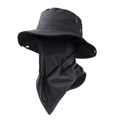 🧢 49% OFF NOW! ☀️ Ventilated Fisherman Hat with Removable Face Shield – 2-in-1 Design, Cooling Ice Silk & Adjustable Fit – 360° Sun Protection 🎣