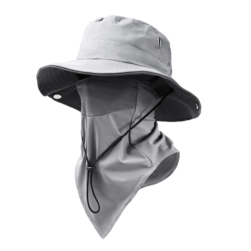 🧢 49% OFF NOW! ☀️ Ventilated Fisherman Hat with Removable Face Shield – 2-in-1 Design, Cooling Ice Silk & Adjustable Fit – 360° Sun Protection 🎣