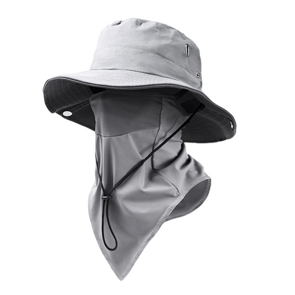🧢 49% OFF NOW! ☀️ Ventilated Fisherman Hat with Removable Face Shield – 2-in-1 Design, Cooling Ice Silk & Adjustable Fit – 360° Sun Protection 🎣