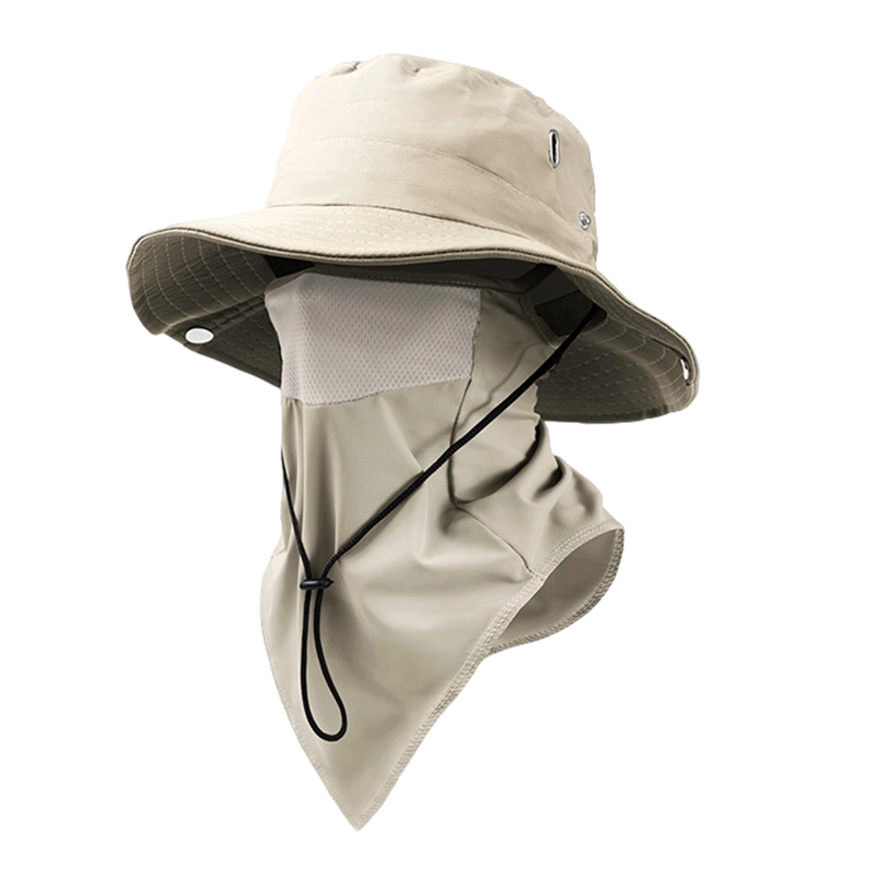🧢 49% OFF NOW! ☀️ Ventilated Fisherman Hat with Removable Face Shield – 2-in-1 Design, Cooling Ice Silk & Adjustable Fit – 360° Sun Protection 🎣