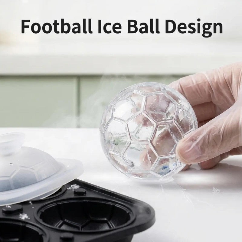 📢📢49% OFF!! ⏰ Silicone Soccer Ball Ice Cube Tray – 5.5 cm Cubes, Slow-Melting, Leak-Proof Design, 4 Colors, Perfect for Game Nights & Cocktails 🥂