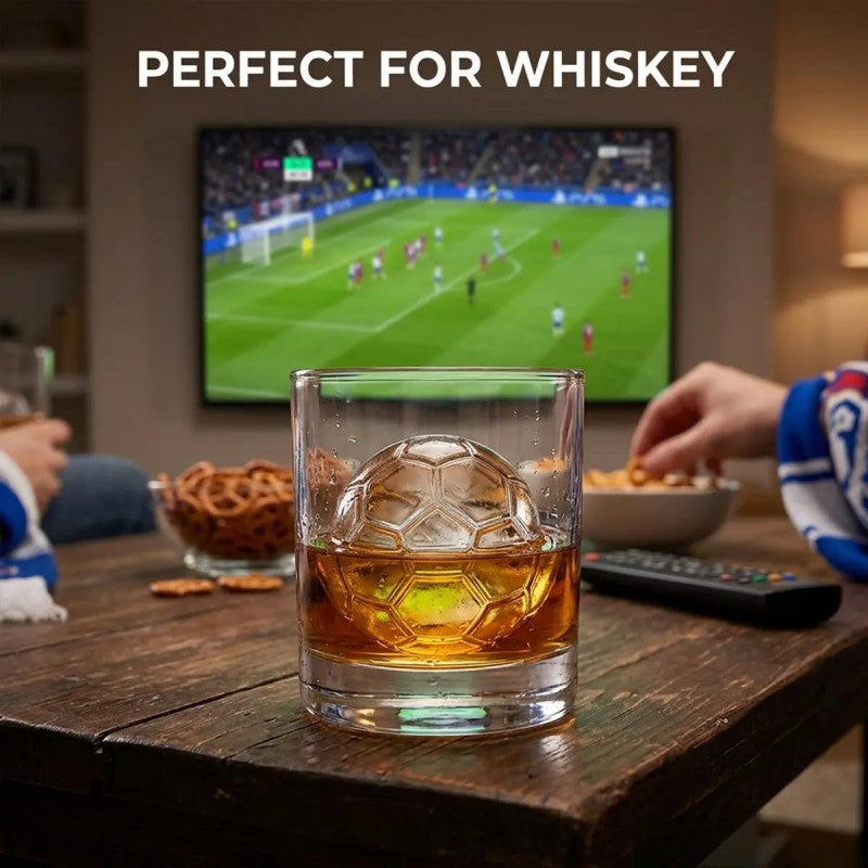📢📢49% OFF!! ⏰ Silicone Soccer Ball Ice Cube Tray – 5.5 cm Cubes, Slow-Melting, Leak-Proof Design, 4 Colors, Perfect for Game Nights & Cocktails 🥂