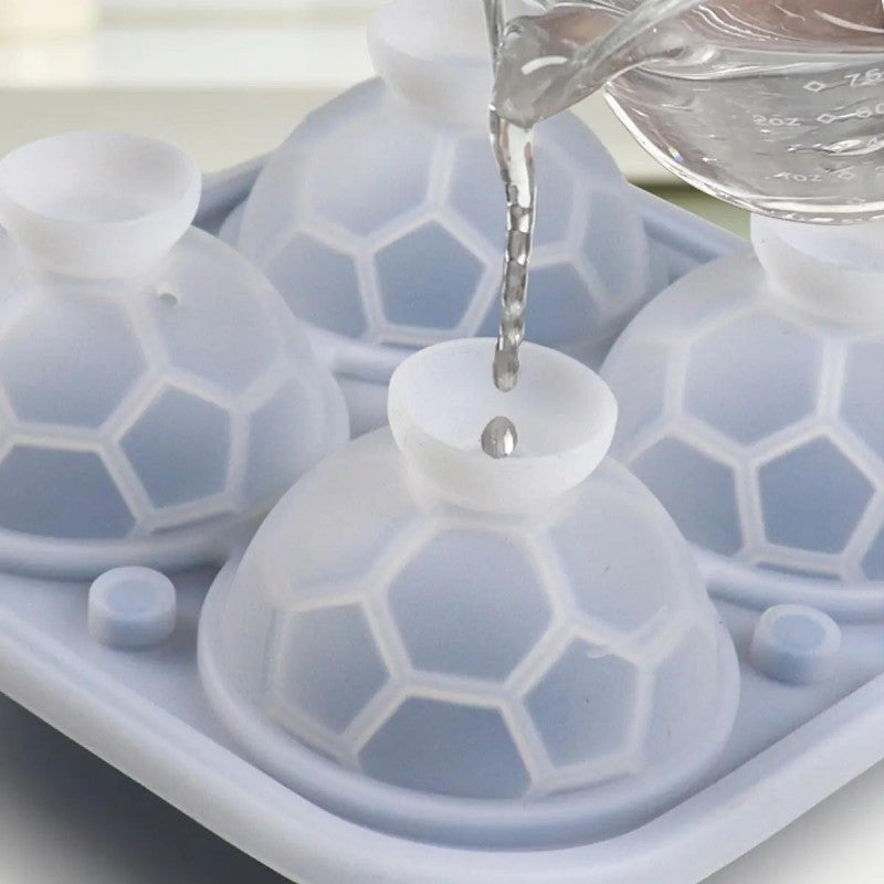 📢📢49% OFF!! ⏰ Silicone Soccer Ball Ice Cube Tray – 5.5 cm Cubes, Slow-Melting, Leak-Proof Design, 4 Colors, Perfect for Game Nights & Cocktails 🥂