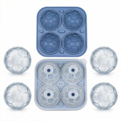 📢📢49% OFF!! ⏰ Silicone Soccer Ball Ice Cube Tray – 5.5 cm Cubes, Slow-Melting, Leak-Proof Design, 4 Colors, Perfect for Game Nights & Cocktails 🥂