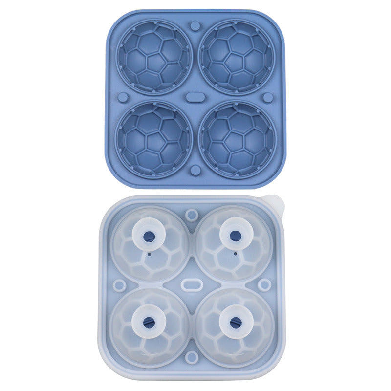 📢📢49% OFF!! ⏰ Silicone Soccer Ball Ice Cube Tray – 5.5 cm Cubes, Slow-Melting, Leak-Proof Design, 4 Colors, Perfect for Game Nights & Cocktails 🥂