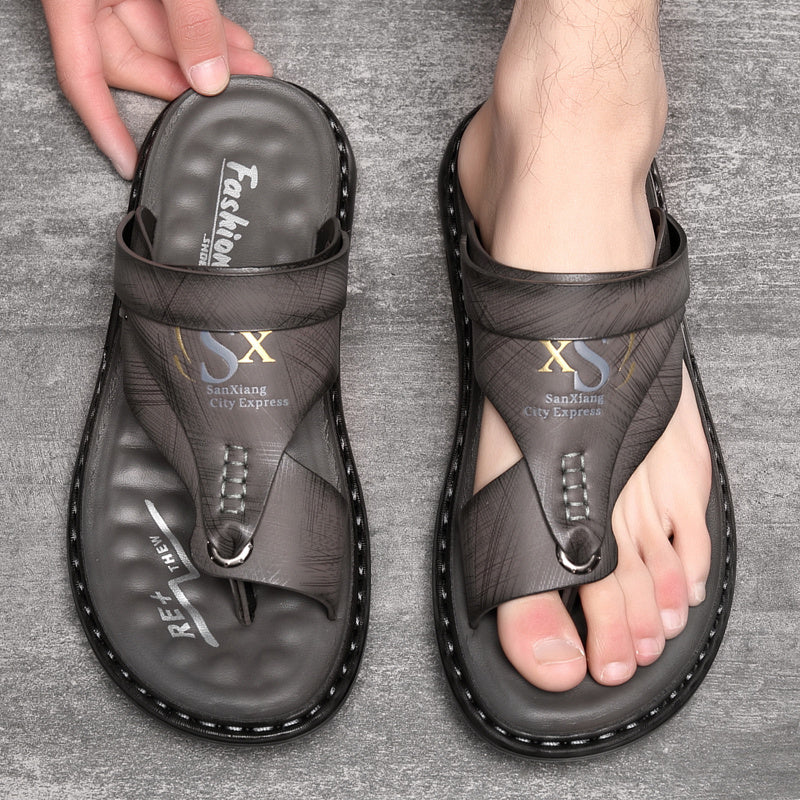 🥳SUMMER HOT SALE🥳💞50K+ SOLD!💥49% OFF! 🔥Breathable Soft Leather Outdoor Sandals for Men in Plus Sizes