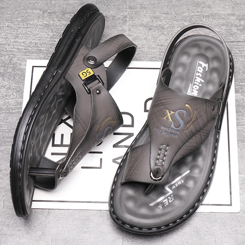 🥳SUMMER HOT SALE🥳💞50K+ SOLD!💥49% OFF! 🔥Breathable Soft Leather Outdoor Sandals for Men in Plus Sizes