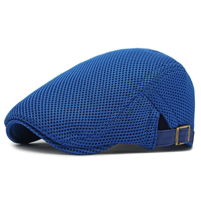 🧢LAST DAY SALE: ￡9.99!!🌞 Breathable Flat Cap with Adjustable Strap – Mesh Fabric, Classic Ivy Style🌿