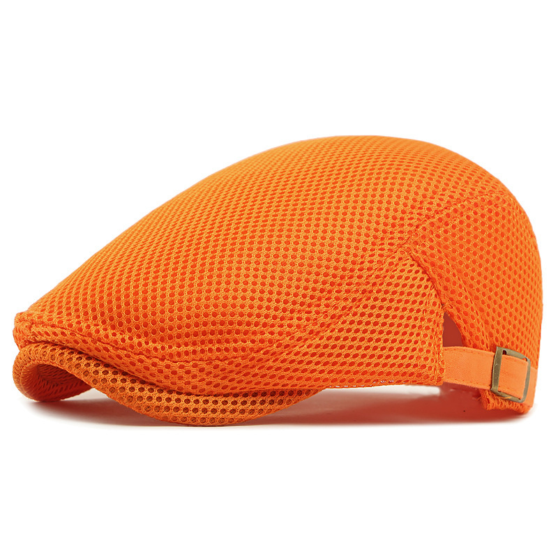 🧢LAST DAY SALE: ￡9.99!!🌞 Breathable Flat Cap with Adjustable Strap – Mesh Fabric, Classic Ivy Style🌿