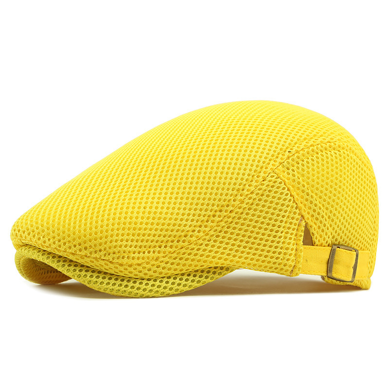 🧢LAST DAY SALE: ￡9.99!!🌞 Breathable Flat Cap with Adjustable Strap – Mesh Fabric, Classic Ivy Style🌿