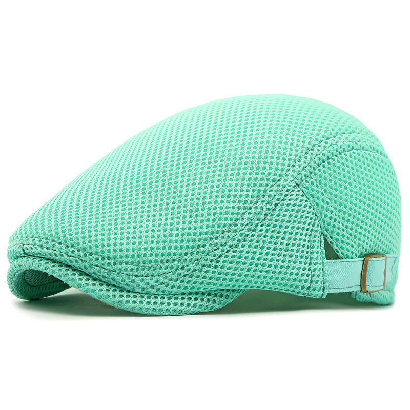🧢LAST DAY SALE: ￡9.99!!🌞 Breathable Flat Cap with Adjustable Strap – Mesh Fabric, Classic Ivy Style🌿