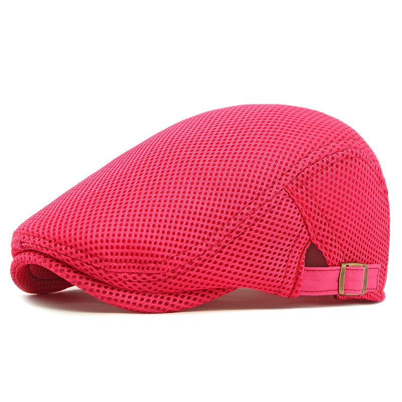 🧢LAST DAY SALE: ￡9.99!!🌞 Breathable Flat Cap with Adjustable Strap – Mesh Fabric, Classic Ivy Style🌿