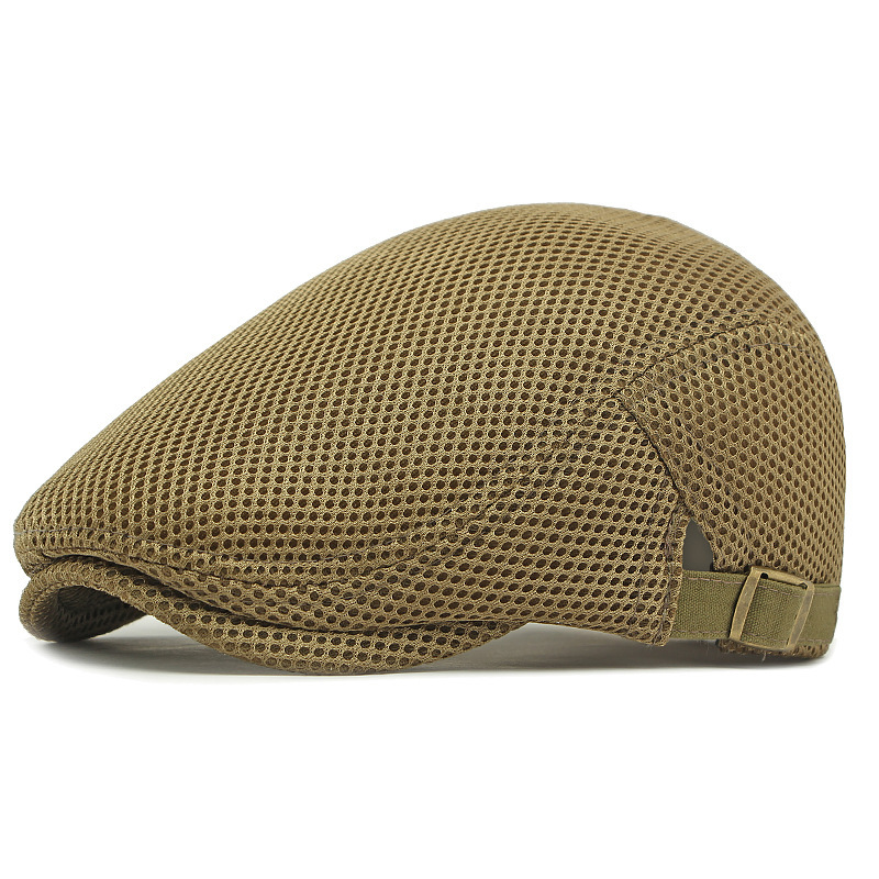 🧢LAST DAY SALE: ￡9.99!!🌞 Breathable Flat Cap with Adjustable Strap – Mesh Fabric, Classic Ivy Style🌿