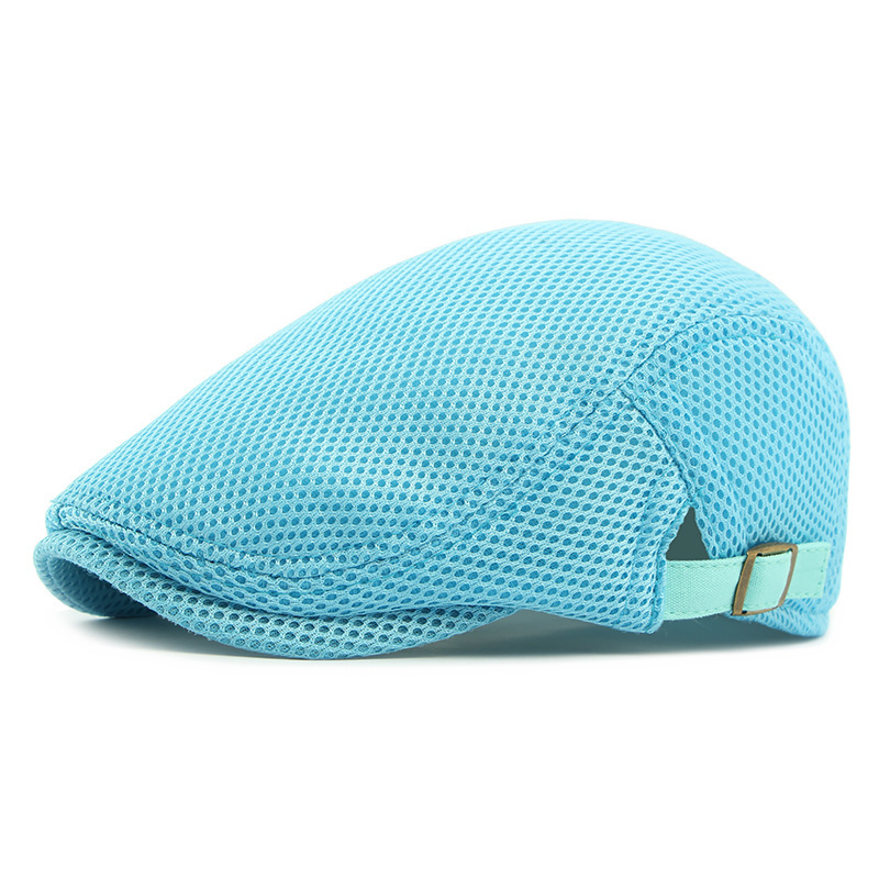 🧢LAST DAY SALE: ￡9.99!!🌞 Breathable Flat Cap with Adjustable Strap – Mesh Fabric, Classic Ivy Style🌿