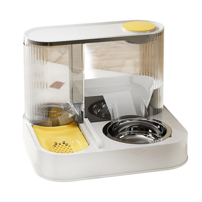 ⏰49% OFF🐱🐶2-in-1 Pet Feeder with Auto Water Dispenser – Food & Fresh Water in One, Non-Slip & Easy to Clean🐾🏠