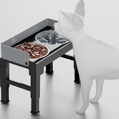 ⏰49% OFF NOW🐾Adjustable Elevated Dog Feeder – 5-Height Settings, Anti-Slip & Splash-Proof (Includes Stainless Steel Bowls)✨
