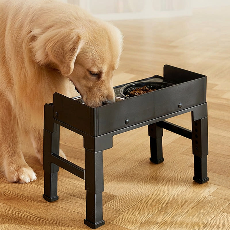 ⏰49% OFF NOW🐾Adjustable Elevated Dog Feeder – 5-Height Settings, Anti-Slip & Splash-Proof (Includes Stainless Steel Bowls)✨