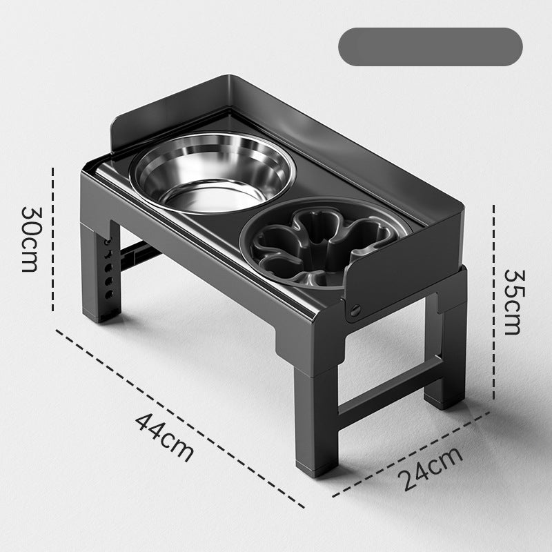 ⏰49% OFF NOW🐾Adjustable Elevated Dog Feeder – 5-Height Settings, Anti-Slip & Splash-Proof (Includes Stainless Steel Bowls)✨