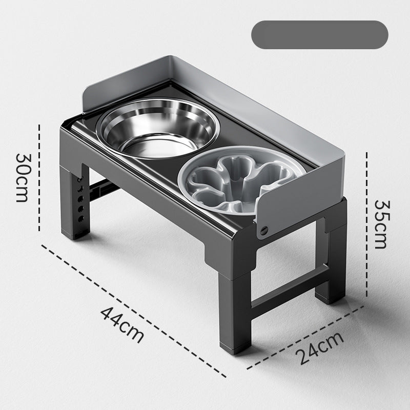 ⏰49% OFF NOW🐾Adjustable Elevated Dog Feeder – 5-Height Settings, Anti-Slip & Splash-Proof (Includes Stainless Steel Bowls)✨