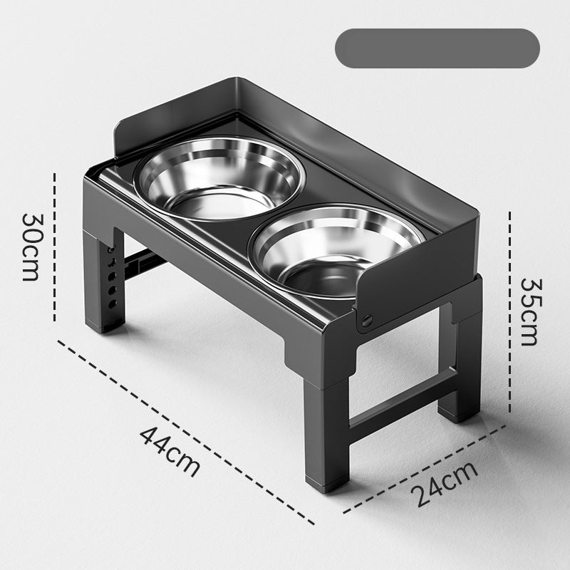 ⏰49% OFF NOW🐾Adjustable Elevated Dog Feeder – 5-Height Settings, Anti-Slip & Splash-Proof (Includes Stainless Steel Bowls)✨
