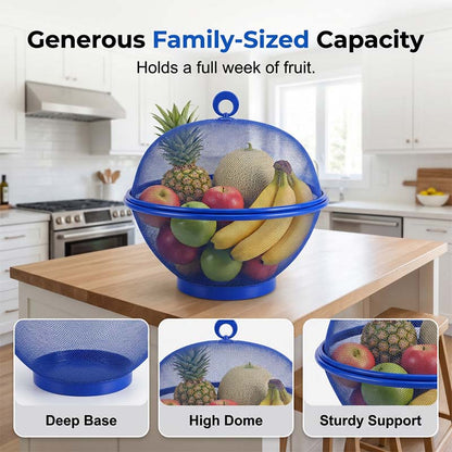 🔥49% OFF🍇Breathable fruit basket with lid – keeps insects out and food fresh · Rinses clean in a flash · A must-have for outdoor picnics✨