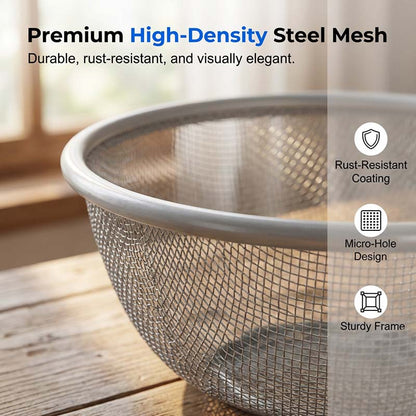 🔥49% OFF🍇Breathable fruit basket with lid – keeps insects out and food fresh · Rinses clean in a flash · A must-have for outdoor picnics✨