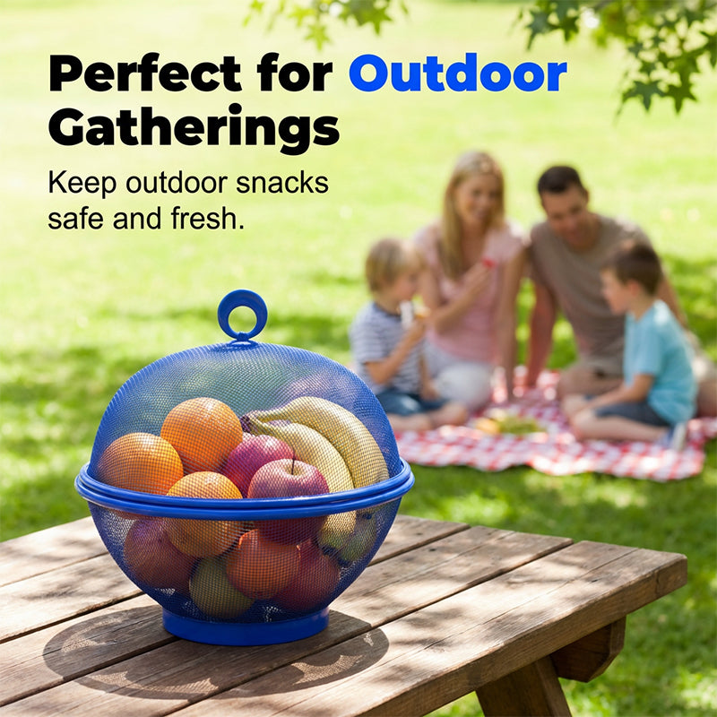 🔥49% OFF🍇Breathable fruit basket with lid – keeps insects out and food fresh · Rinses clean in a flash · A must-have for outdoor picnics✨